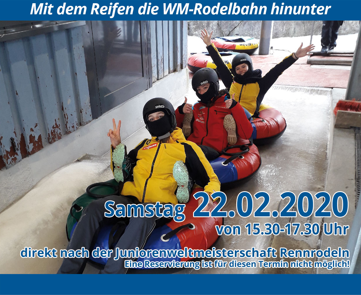 Wieder Icetubing Oberhof – Adrenalin Pur!