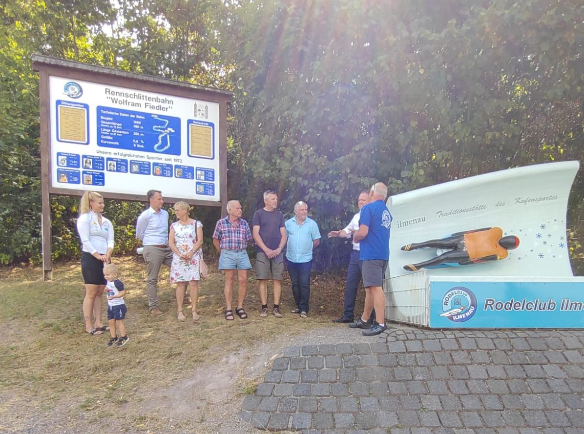 Sommertour der CDU-Fraktion besucht die Rennschlittenbahn „Wolfram Fiedler“ in Ilmenau