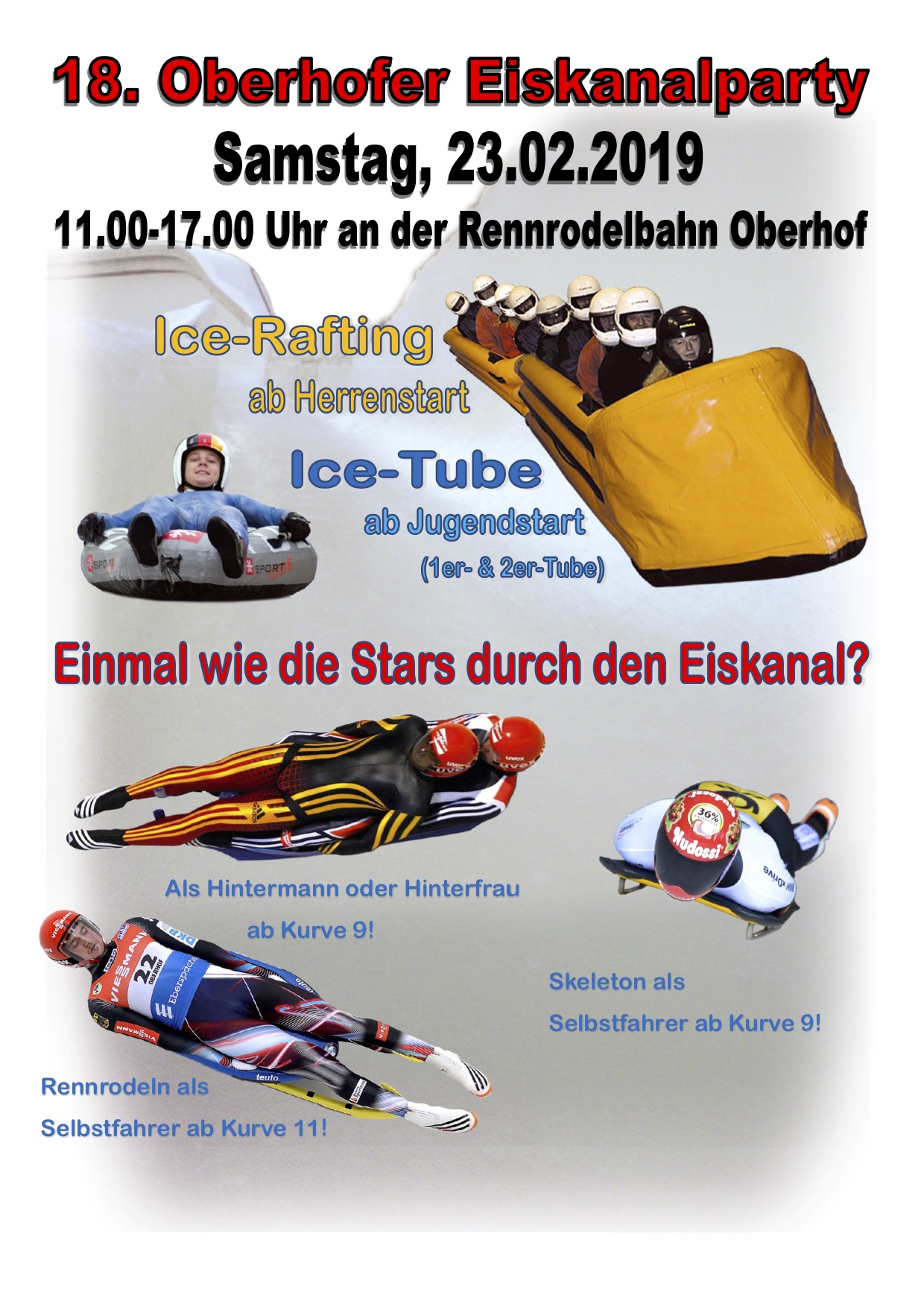 18. Oberhofer Eiskanalparty am 23.2.19